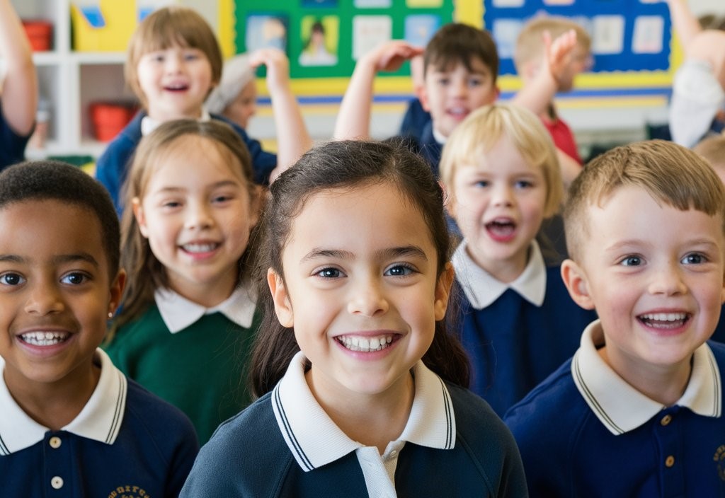 End of year activities in a primary classroom