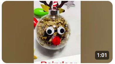 Reindeer Bauble Craft Tutorial from Crafty Gems