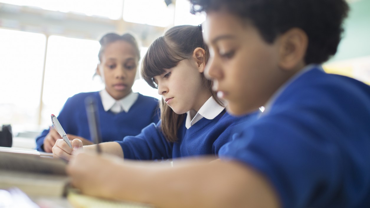 Year 6 children preparing for SATs