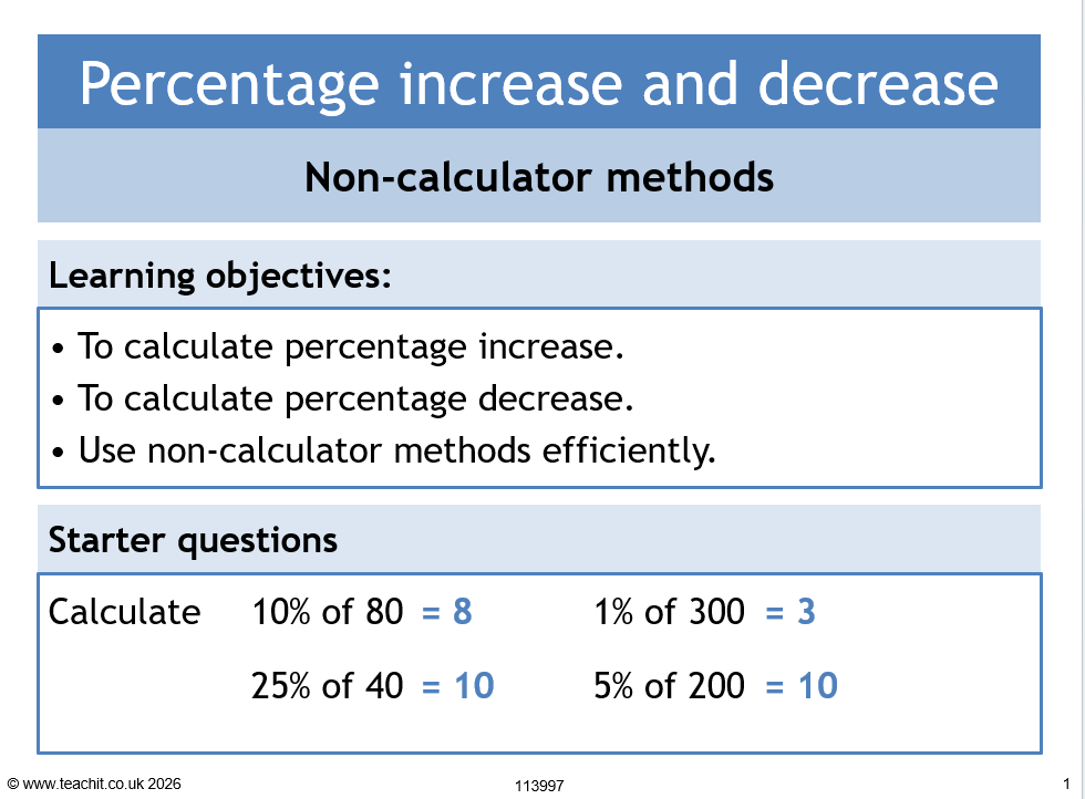 Percentage