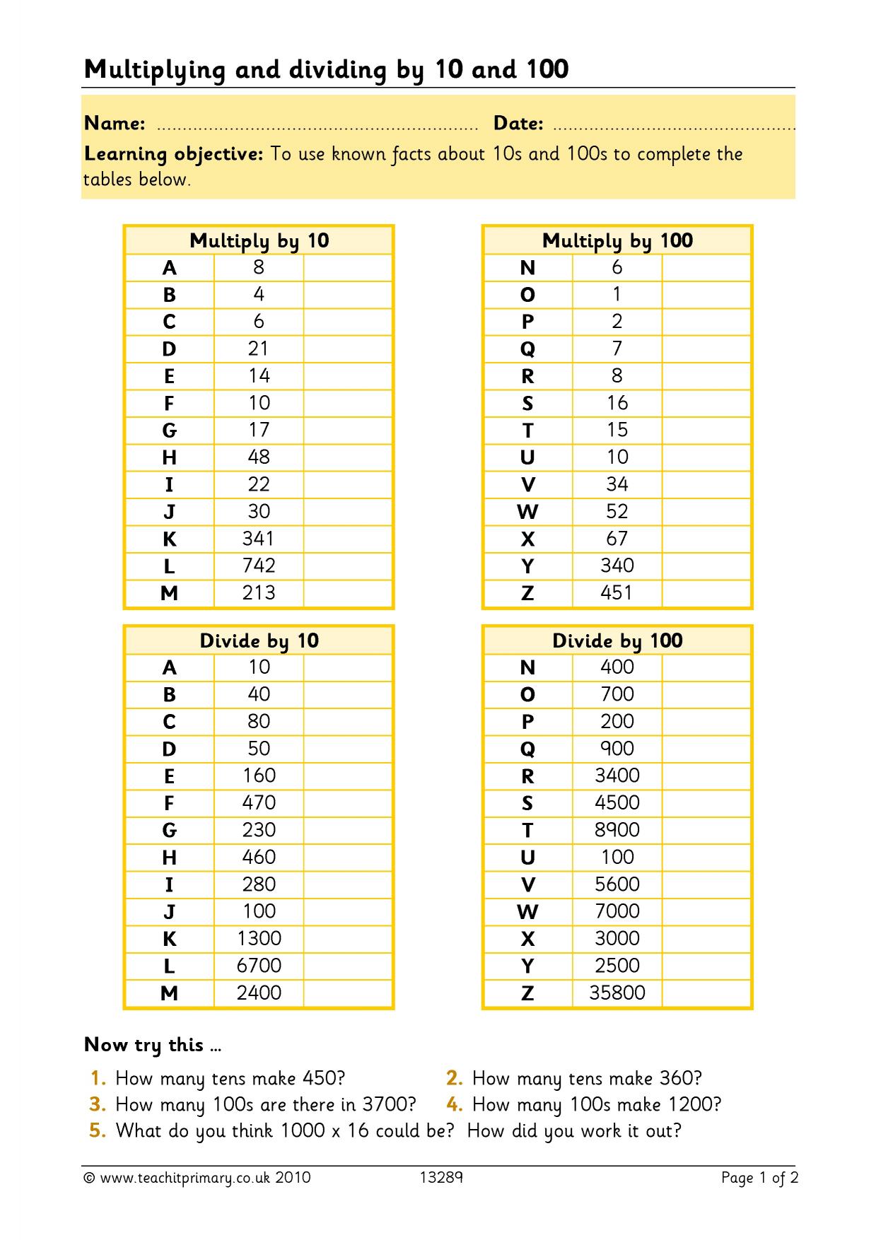 Multiplying