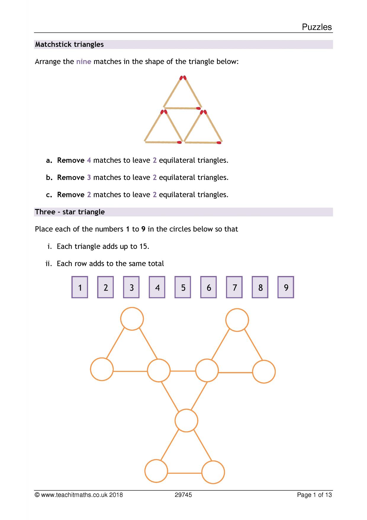 Puzzles