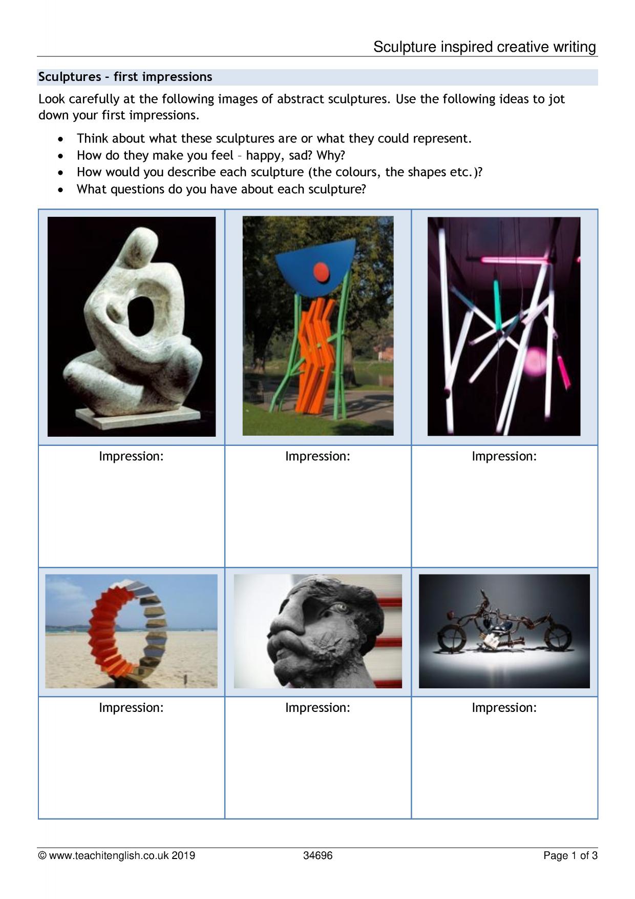 Sculpture-inspired