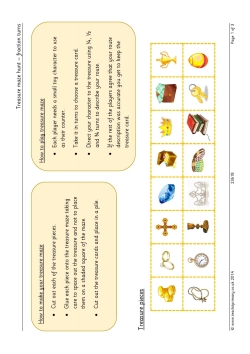 Treasure maze hunt – fraction turns
