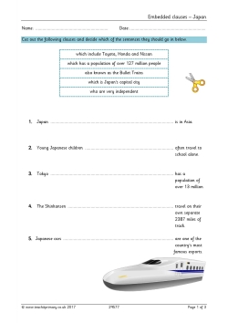Embedded clauses – Japan