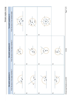 Simple angles recap