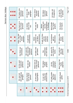 German dice: holidays German dice: holidays