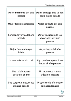 Tarjetas de conversación